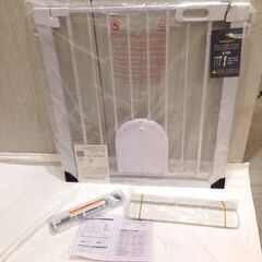 ●●318●未使用●ベビーゲート ホワイト / 取付け幅74～82cm 高さ77cm / 赤ちゃん 用品 家具の画像