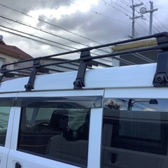 エブリィ　ＮＶ100クリッパー　スクラム　ミニキャブ　DA17 DR17 DG17 DS17 中古ハイルーフ用ルーフキャリアの画像