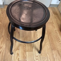 金属製スツール/昭和レトロ/丸椅子の画像