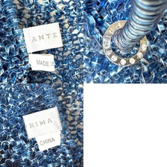 【極美品】ANTEPRIMA アンテプリマ スクエア ワイヤーバッグ シャンパンブルーの画像