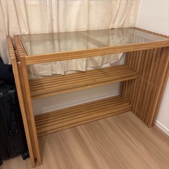 フォレスト ガラスデスク 幅100cmの画像