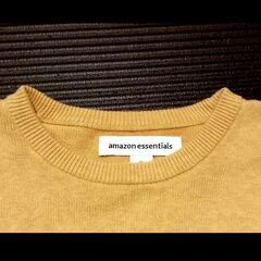 【お値下げ】新品✨Amazon クルーネック 長袖 ニットセーター コットン100％の画像