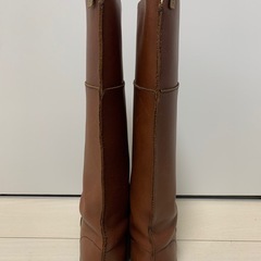 koosロングブーツ赤茶38の画像