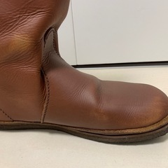 koosロングブーツ赤茶38の画像