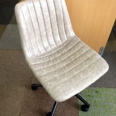 ヴィンテージ調 デザインチェア 合皮 昇降 幅47cm 奥行56.5cm 高さ76～86cm キャスター付き オフィスチェア OAチェア デスクチェア 札幌の画像