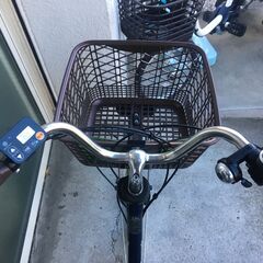 地域限定送料無料　パナソニック　ビビ　DX　16AH　子供乗せ　紺　パスウィズ　アシスタ　神戸市　電動自転車の画像