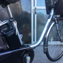 地域限定送料無料　パナソニック　ビビ　DX　16AH　子供乗せ　シルバー　パスウィズ　アシスタ　神戸市　電動自転車の画像