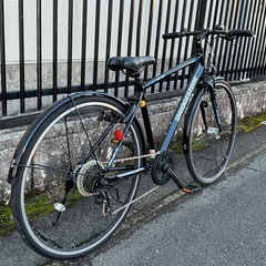 ＜整備済・美品車＞ブリヂストンTB1・街乗りクロスバイク・ブラック・27インチ・シマノ7段変速 LEDオートライトの画像