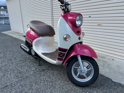 ビーノ　デラックス　女性ワンオーナー　ガレージ保管車両 かわいいピンクのビーノ女性ワンオーナーエンジン快調ガレージ保管外装