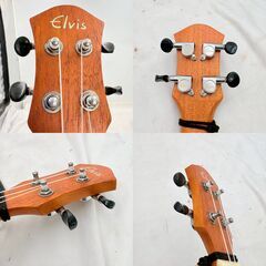 【 ✨初心者・入門用に‼️】✨ELVIS エルビス ウクレレ U100S✨ ソプラノサイズ チューナー付き 初心者・入門用に！ ✨簡易清掃済み・現状渡し‼️の画像