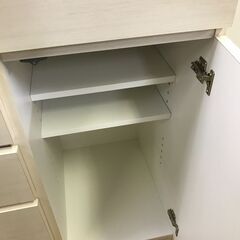 【ジャングル深井店】★入江木工　システムキッチンボード レンジボード 食器棚 キッチン家具 キッチン収納  ホワイト 収納 人気 幅140cm 堺市 中区 深井の画像