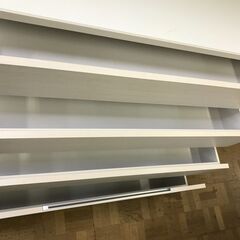 【ジャングル深井店】★入江木工　システムキッチンボード レンジボード 食器棚 キッチン家具 キッチン収納  ホワイト 収納 人気 幅140cm 堺市 中区 深井の画像