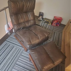 ニトリ リクライナーソファ(KJ-1 HPBR 右)の画像