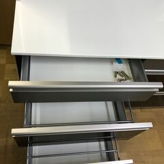 【ジャングル深井店】★綾乃製作所　システムキッチンボード レンジボード 食器棚 キッチン家具 キッチン収納 ホワイト 収納 人気 幅140cm 大型収納　堺市 中区 深井の画像