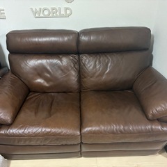 イタリア本革ソファの画像