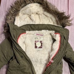 カーキ　ダウンコート　女の子　86の画像