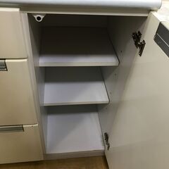 【ジャングル深井店】★入江木工　システムキッチンボード レンジボード 食器棚 キッチン家具 キッチン収納 ホワイト 収納 幅140cm 堺市 中区 深井の画像