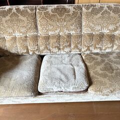 昭和レトロ 木製ソファ3点セット｜古民家・カフェ向け｜河津町引取の画像