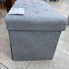 ★リユースのサカイ高崎店★TJ13800  収納スツール グレー H43.5×D42×W83 クリーニング済みの画像