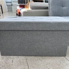★リユースのサカイ高崎店★TJ13800  収納スツール グレー H43.5×D42×W83 クリーニング済みの画像