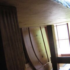 一枚板の米松ダイニングテーブル　ワークデスクの画像