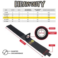 Wrap-it ストレージストラップ Heavy-Duty 17" x 2" (2 Pack) 102-40BX  新品未使用品の画像