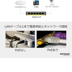 スイッチングハブ 8ポート 1G PoE+ の画像