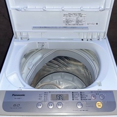 配達設置無料 パナソニック 洗濯機 6kg ビックウェーブ洗浄 風乾燥機能付の画像