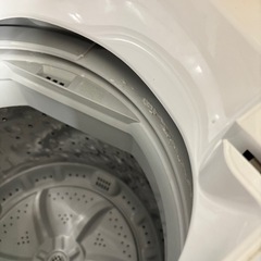 アイリスオーヤマ 洗濯機 IAW-T502 ラック付きの画像