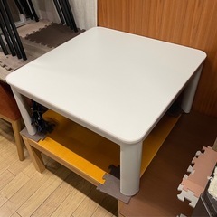 ユアサ カジュアルこたつ  YKC-750MD リバーシブル 電源コード付き 中古の画像