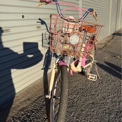 自転車練習にどうですか？補助輪付き　補助ハンドルの画像