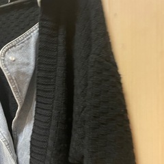 Re-j&SUPURE ドッキング　ニット　デニム大きいサイズの画像