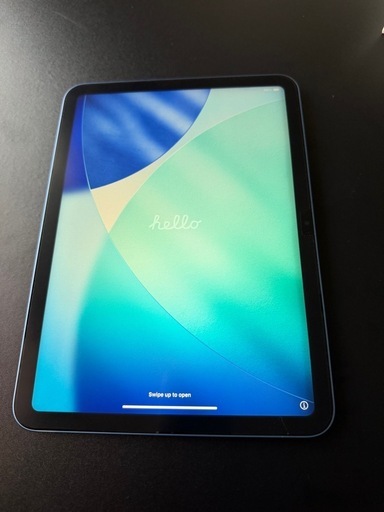 Apple iPad WiFi 第10世代 64GB Wi-Fiモデル A2696 ブルー    エレコム フラップケース ソフトレザーカバー付