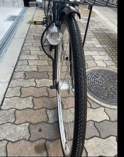 27インチ　オートライト　6段変速　自転車
