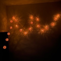 【新品】ラタンボール 20球 LEDストリングライトの画像