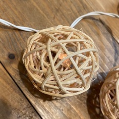 【新品】ラタンボール 20球 LEDストリングライトの画像