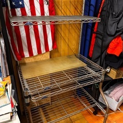 5段スチールスチー（メタルラック）です。﻿ PCラックとして使用の画像