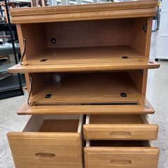 ★リユースのサカイ高崎店★TJ13805  チェスト ナチュラル H70×D45.5×W60 クリーニング済みの画像