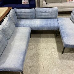 BICASA｜PAXTON｜アイアン｜デニム｜ベンチソファダイニングセットの画像