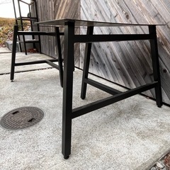 テーブル　足　天板付きの画像