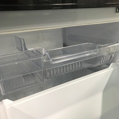 ジャングルジャングル貝塚店　三菱　冷蔵庫　ブラック　黒　右開き　3段ガラスシェルフ　2ドア　間冷式　ファン式　146L 中古　貝塚市　二色浜の画像