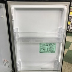 ジャングルジャングル貝塚店　三菱　冷蔵庫　ブラック　黒　右開き　3段ガラスシェルフ　2ドア　間冷式　ファン式　146L 中古　貝塚市　二色浜の画像