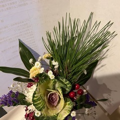 正月フラワーアレンジメント小の画像