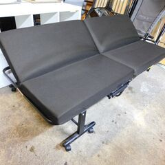 【JM945】折りたたみベッドソファ 布張りタイプ ソファベッド 折り畳みの画像