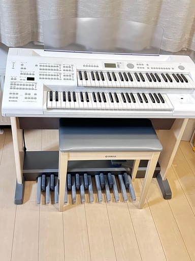YAMAHA Electone STAGEA ELS-02 ホワイト (kaka) 札幌の鍵盤楽器