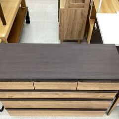 ニトリ 4段チェスト ブラウンの画像