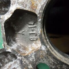 追記PCD114.3です。ワタナベホイール（6ｊ-14Aタイプ）1本のみ　スペアタイヤにどうぞ。の画像