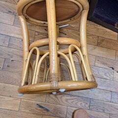 リサイクルショップどりーむ鹿大前店　No.3744　丸椅子　籐　写真参照🎵　激安の画像