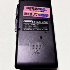 【動作確認済み】AIWA マイクロカセットテープレコーダー　 TP-M300の画像