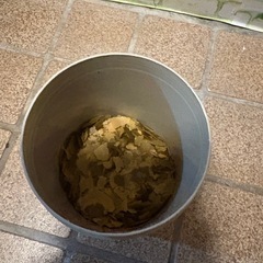 水槽2つと金魚の餌1つの画像